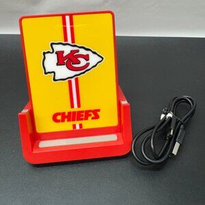 NFL Kansas City CHIEFS Wireless Charging Stand With Cord‎ Soar